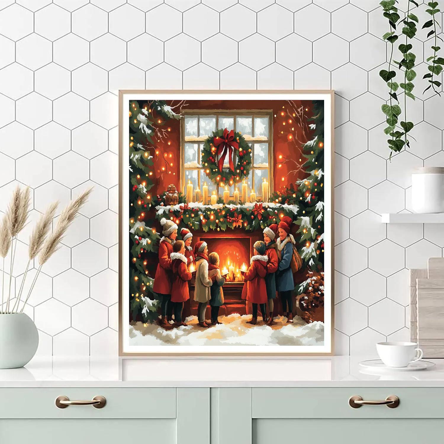 Hearthside Carol Paint by numbers kits