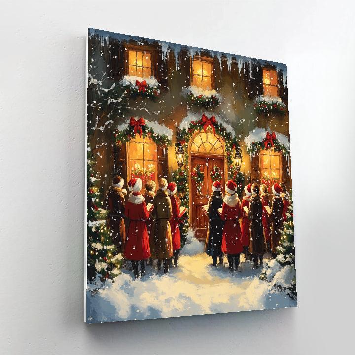 Lamplight Carolers paint by numbers
