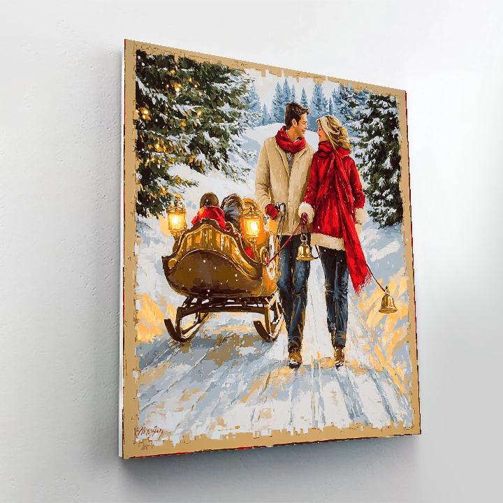 Sleigh Bells Embrace painting number kit