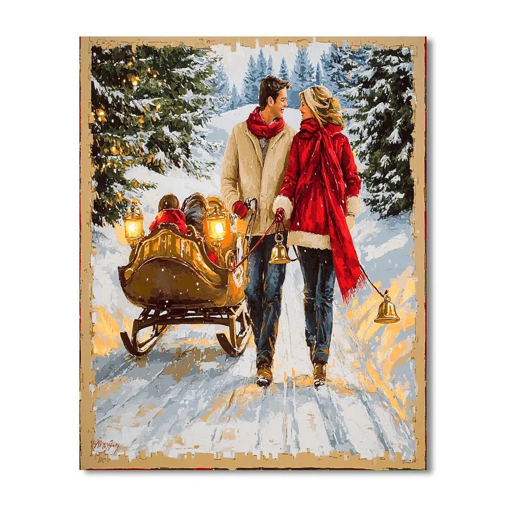 Sleigh Bells Embrace painting number kit