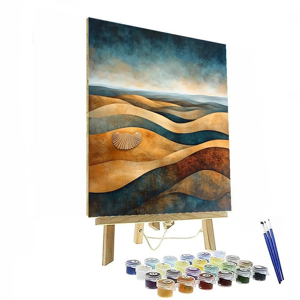 Max Ernst Inspired Dreamscape Of Fossil Winds Number painting