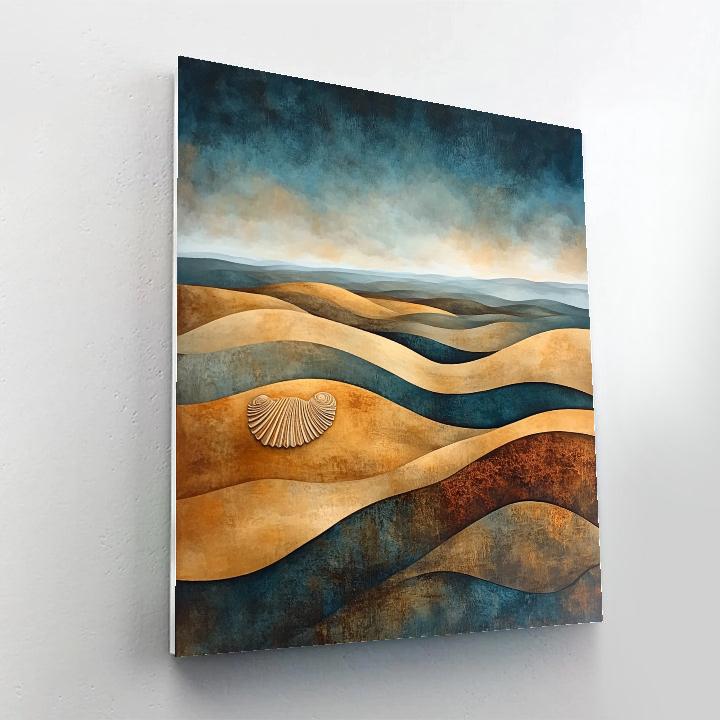 Max Ernst Inspired Dreamscape Of Fossil Winds Number painting