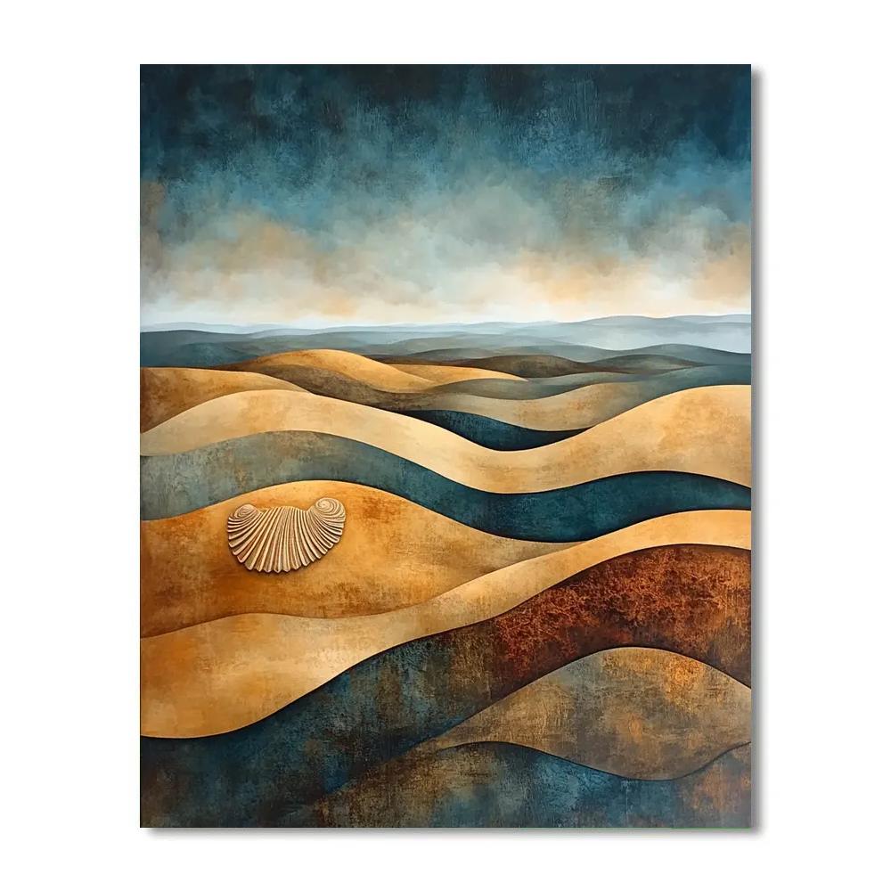 Max Ernst Inspired Dreamscape Of Fossil Winds Number painting