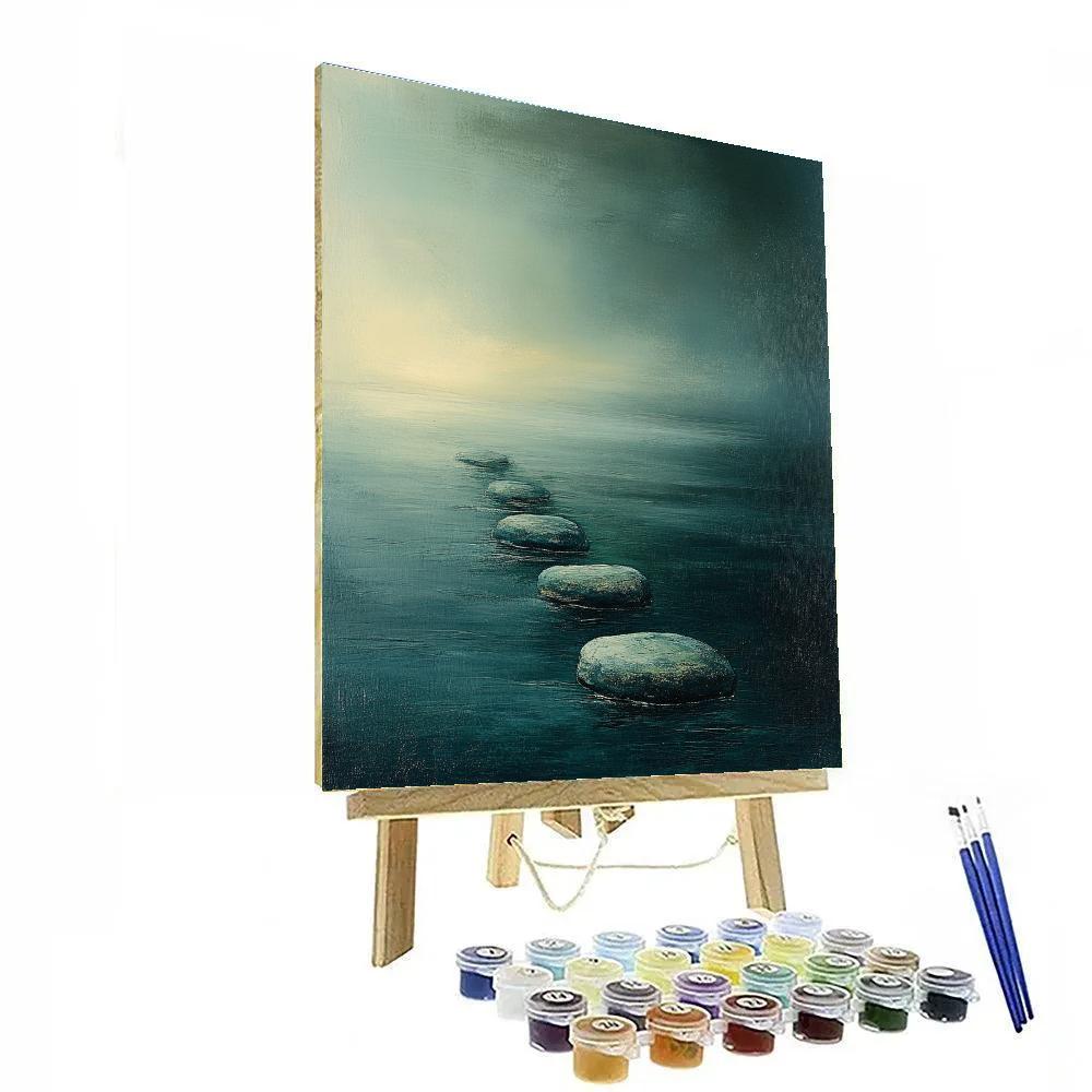 Max Ernst Inspired Ocean Of Silent Stones paint by number