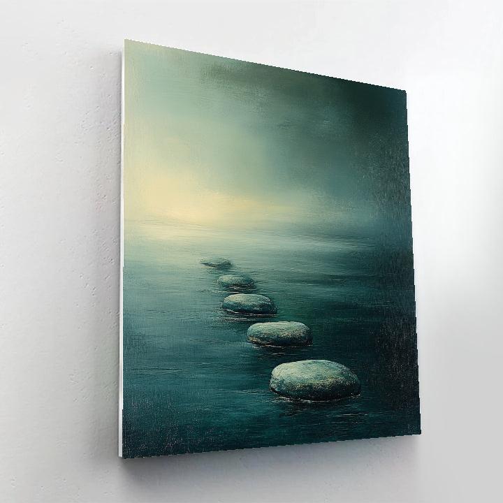 Max Ernst Inspired Ocean Of Silent Stones paint by number