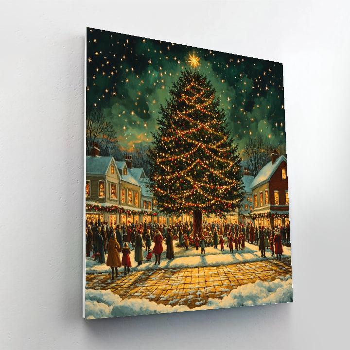 Stars Over The Square paint by number