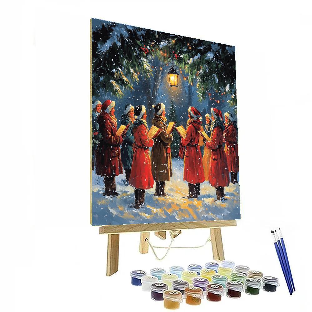 Moonlit Carol Circle Paint by numbers art