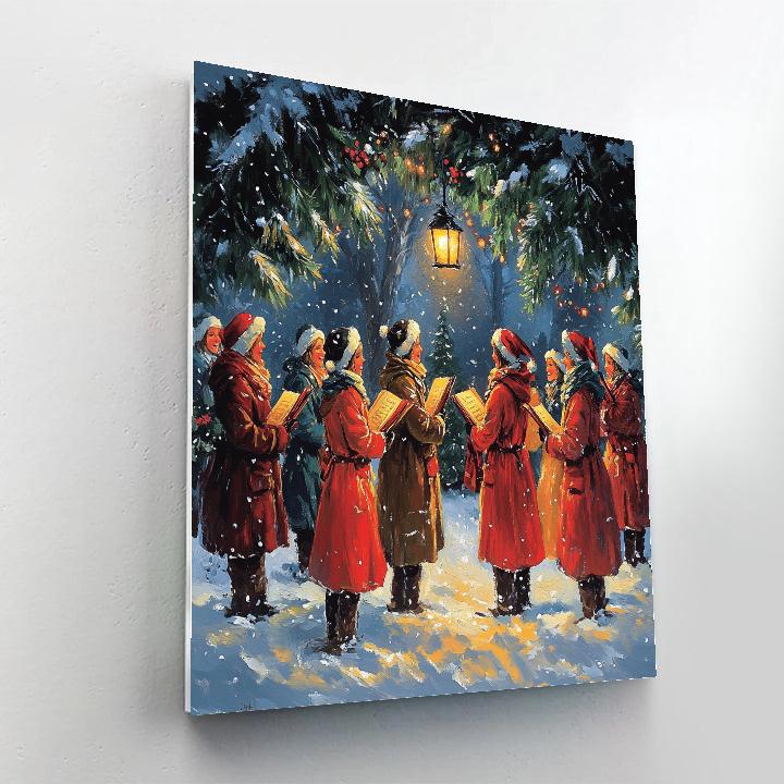 Moonlit Carol Circle Paint by numbers art