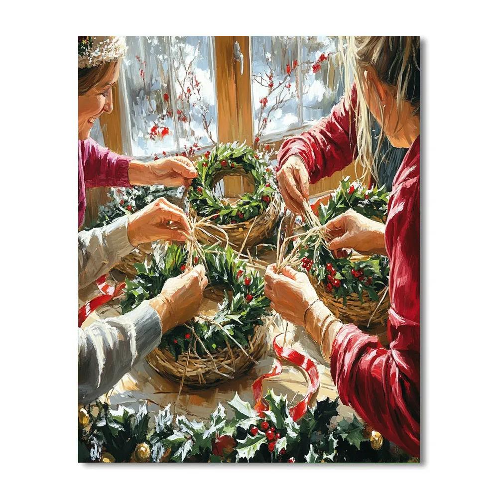 Wreathmakers Workshop Painting by numbers kit