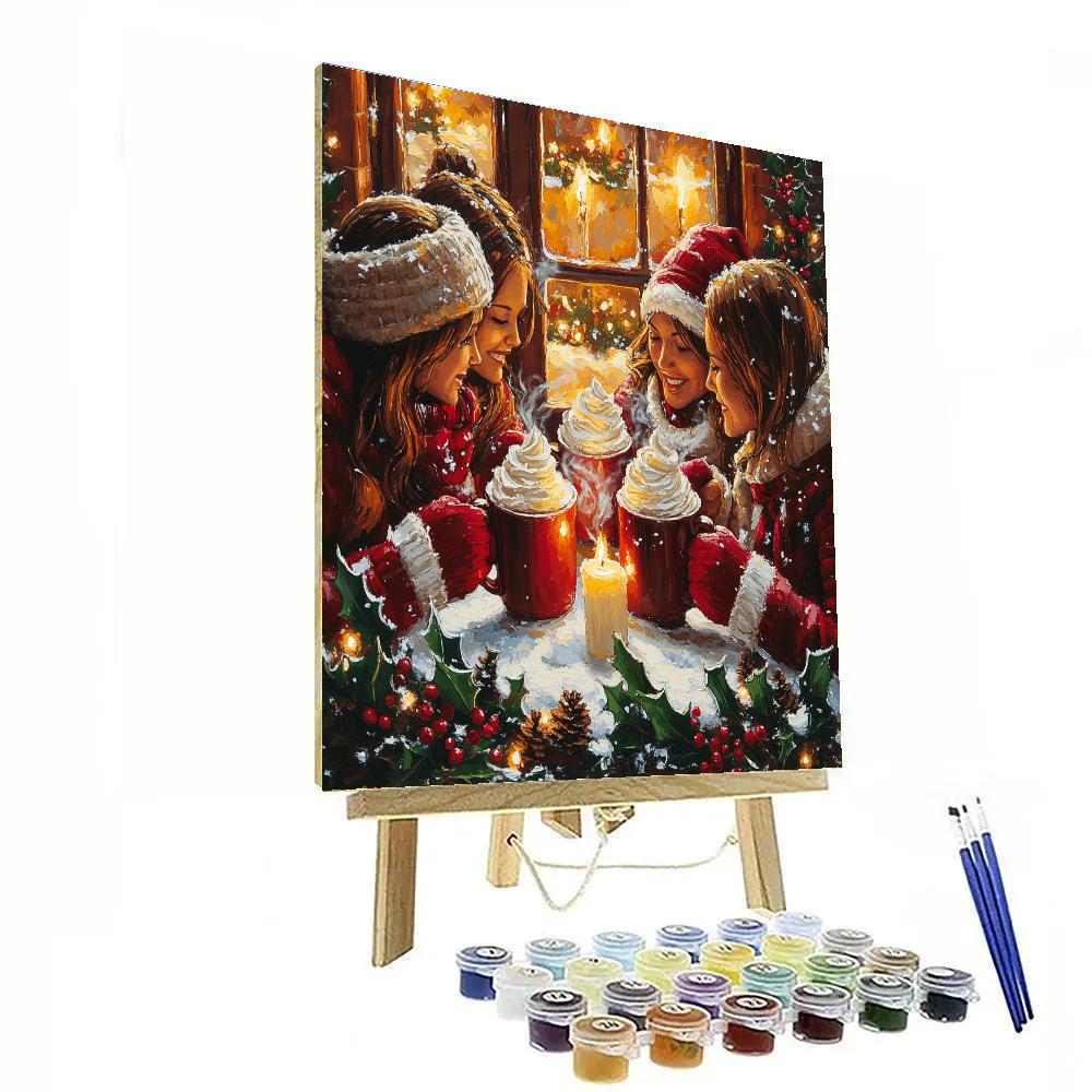Midnight Hot Cocoa Numbered painting kits