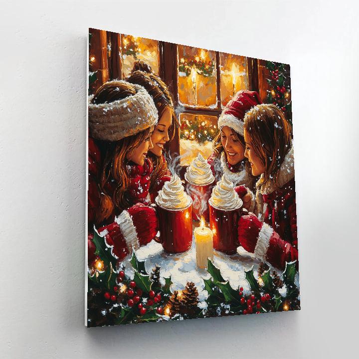 Midnight Hot Cocoa Numbered painting kits