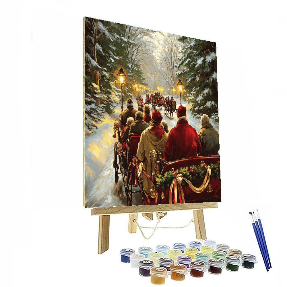 Ribboned Carriage Return paint by number