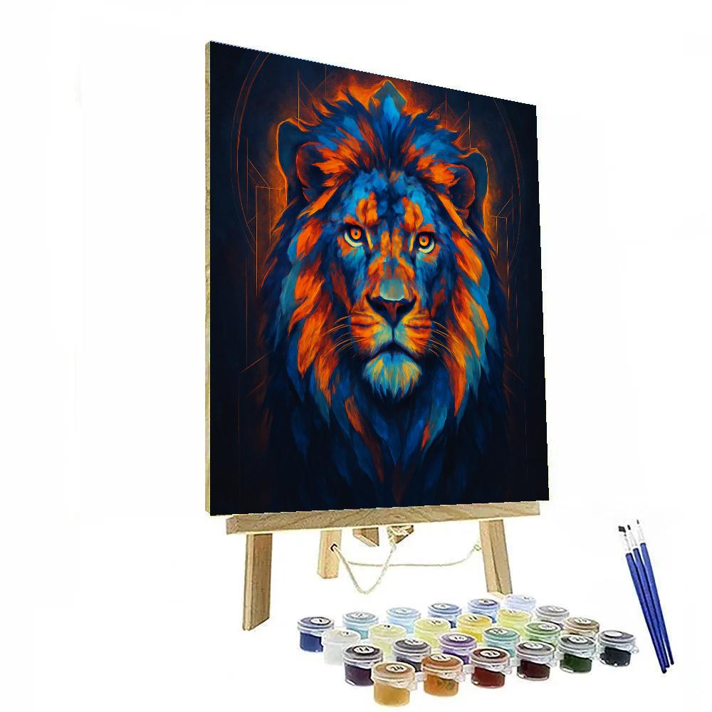 Neon Lion Sovereign Paint by numbers kits