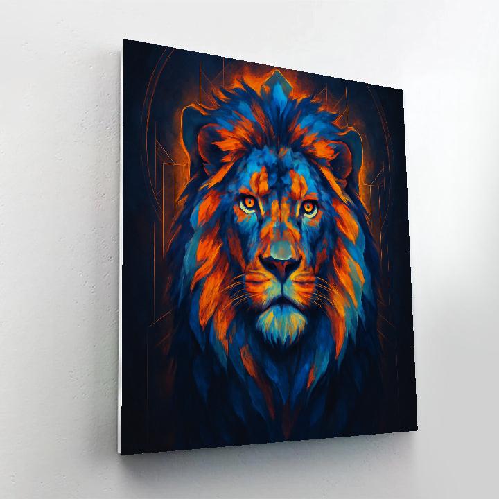 Neon Lion Sovereign Paint by numbers kits