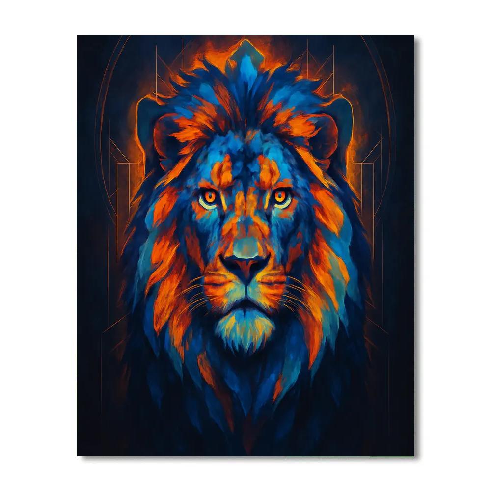 Neon Lion Sovereign Paint by numbers kits