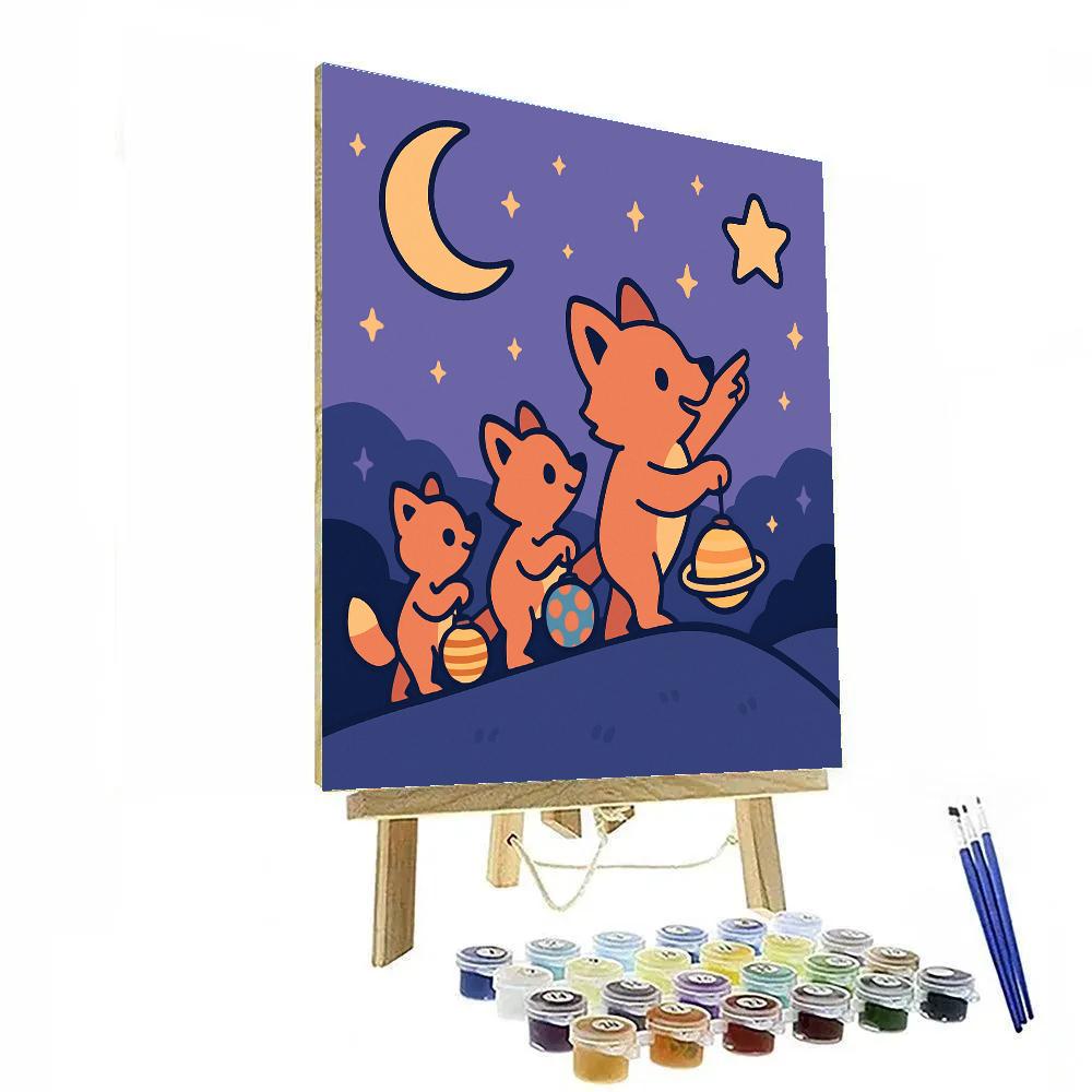 Moonlight Fox Explorers paint by color