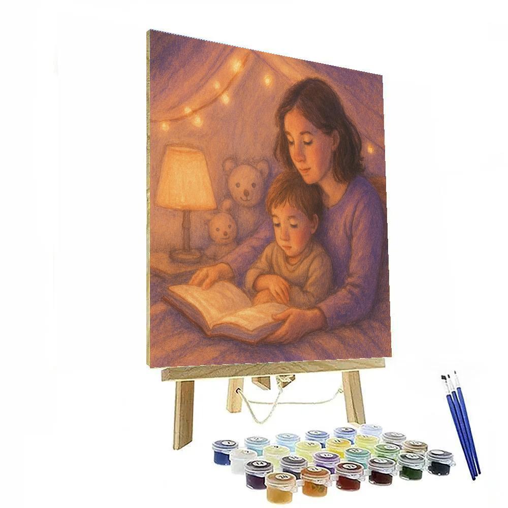Bedtime Story Close Up painting number kit
