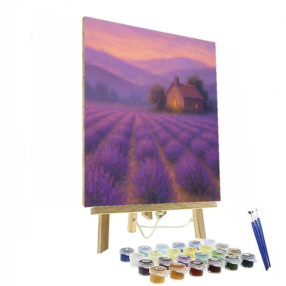 Lavender Valley Retreat paint by numbers