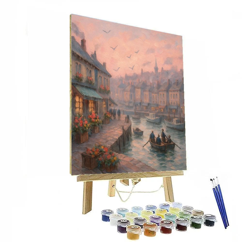 Seaside Morning Market paint by number