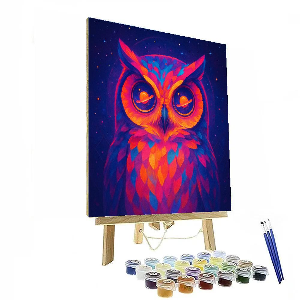 Aurora Owl Vision painting number kit