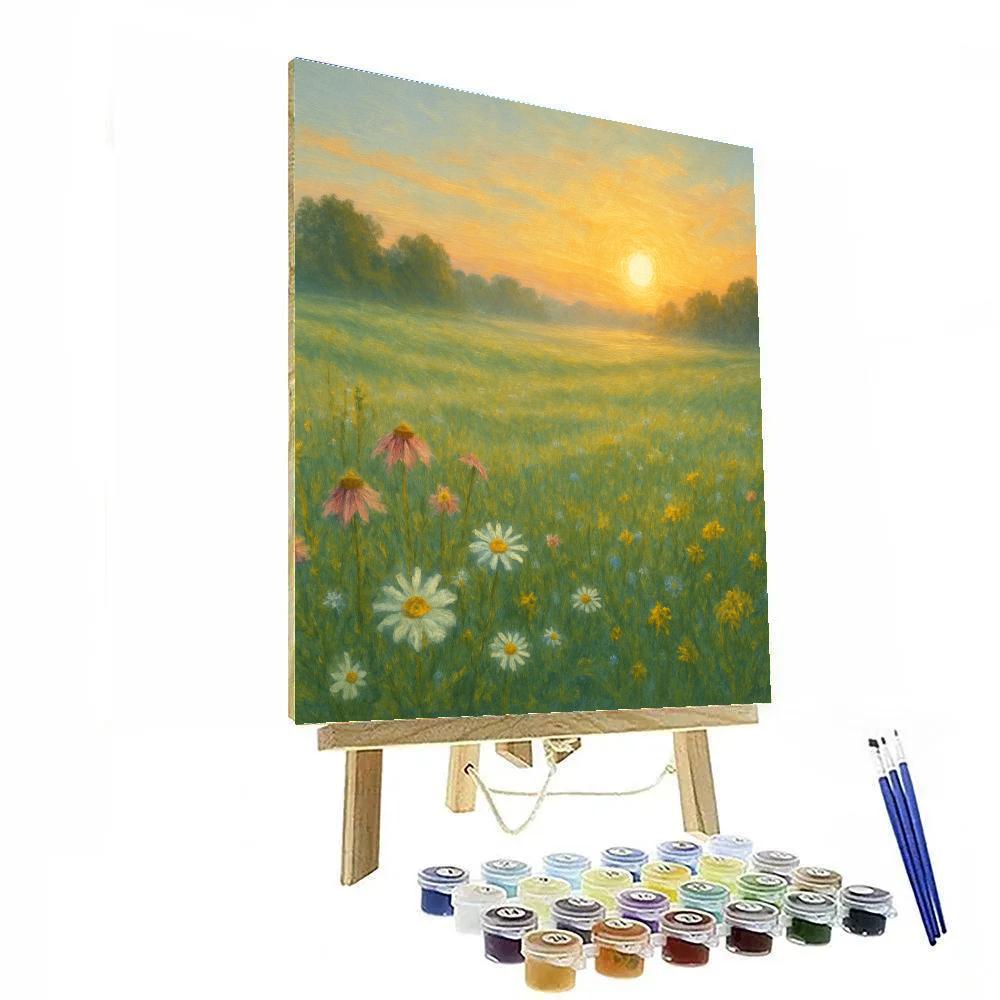 Sunlit Meadow Of Glassy Dew painting number kit