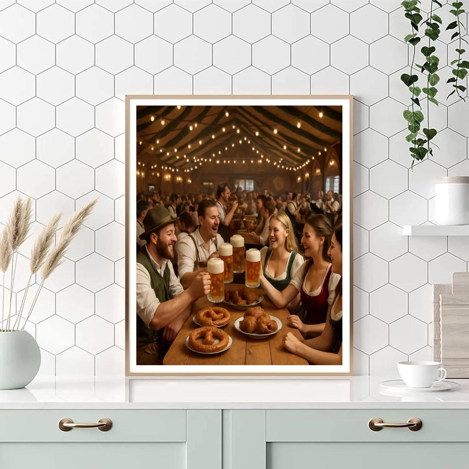 Oktoberfest Beer Tent DIY paint by numbers