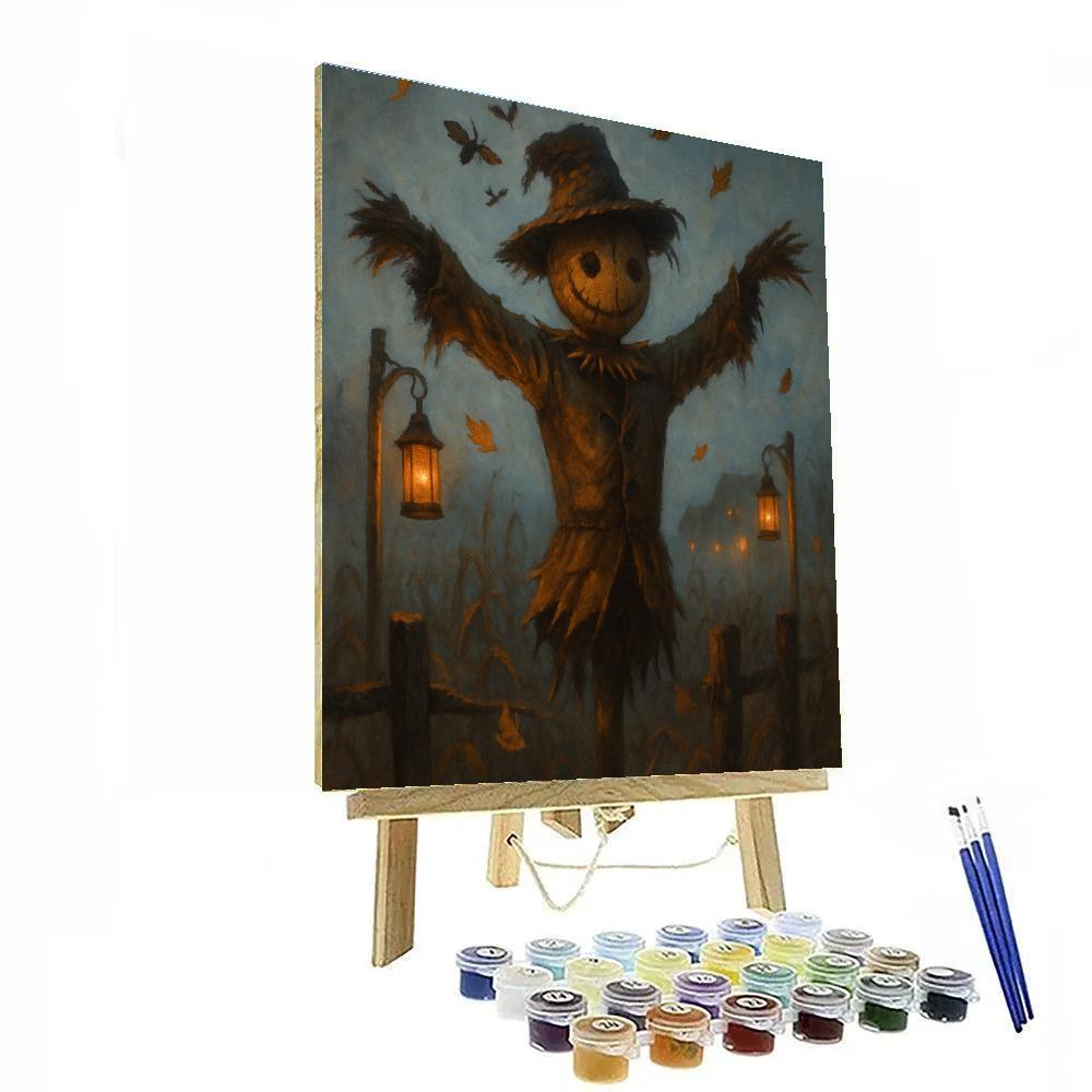 Scarecrow At Dusk paint by numbers