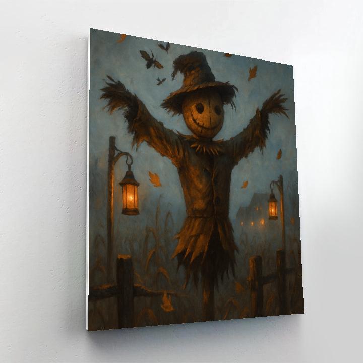 Scarecrow At Dusk paint by numbers