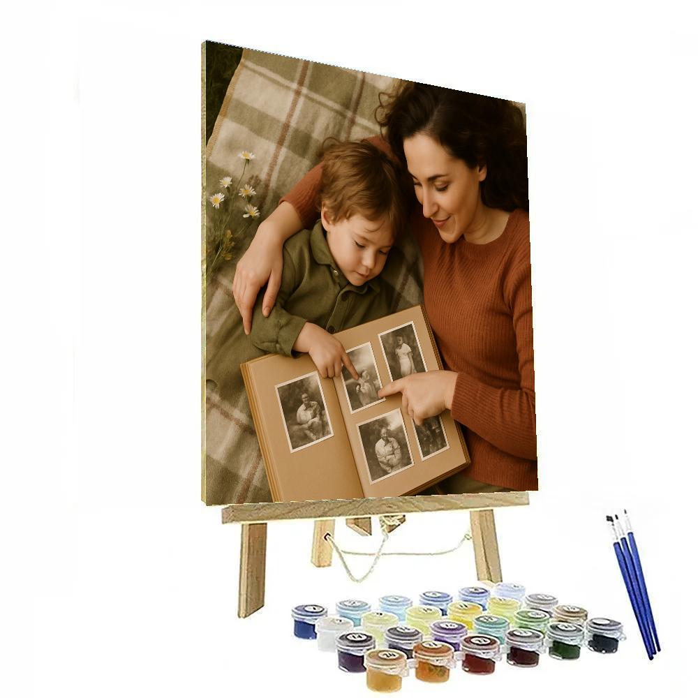 Picnic Blanket Portrait painting number kit