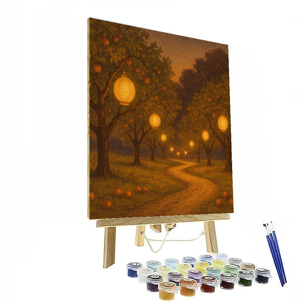 Orchard Of Amber Lanterns Number painting