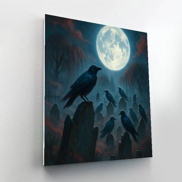 Raven Circle Cemetery painting number kit