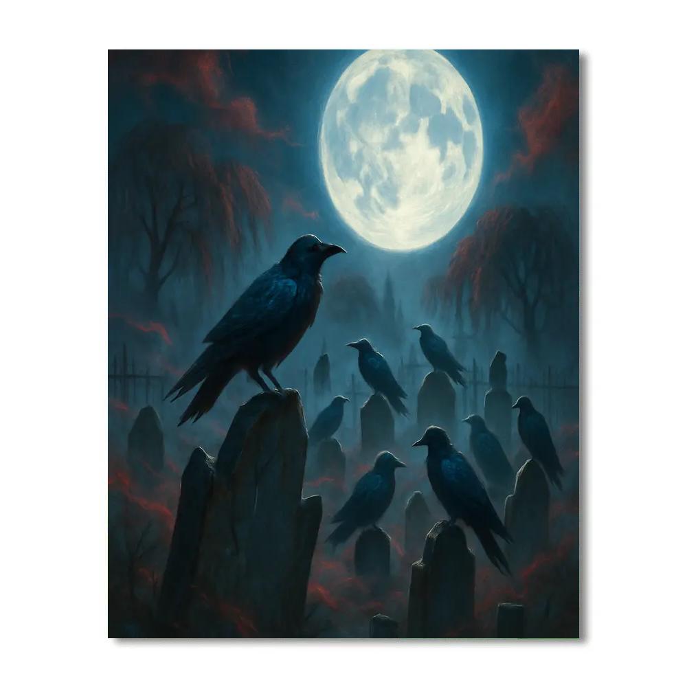 Raven Circle Cemetery painting number kit