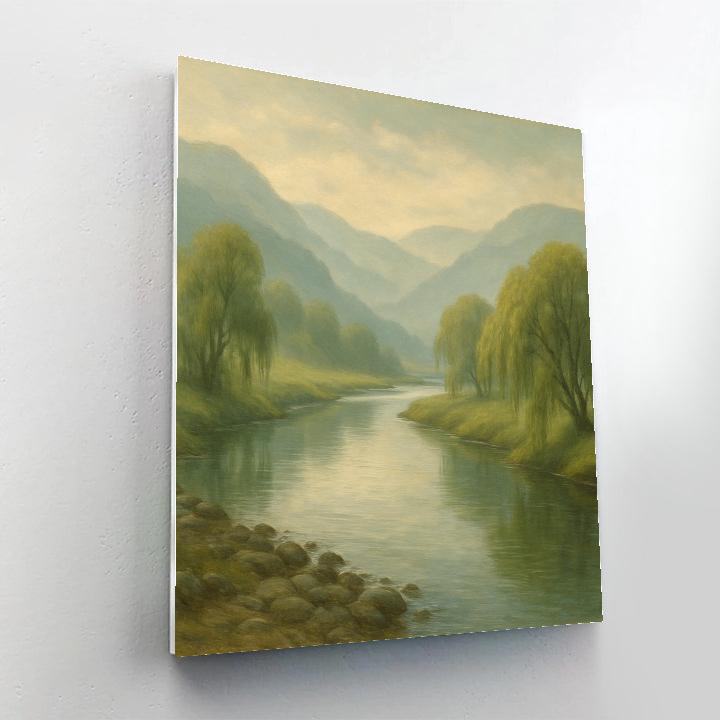 Riverbend Of Quiet Reflections Numbered painting kits