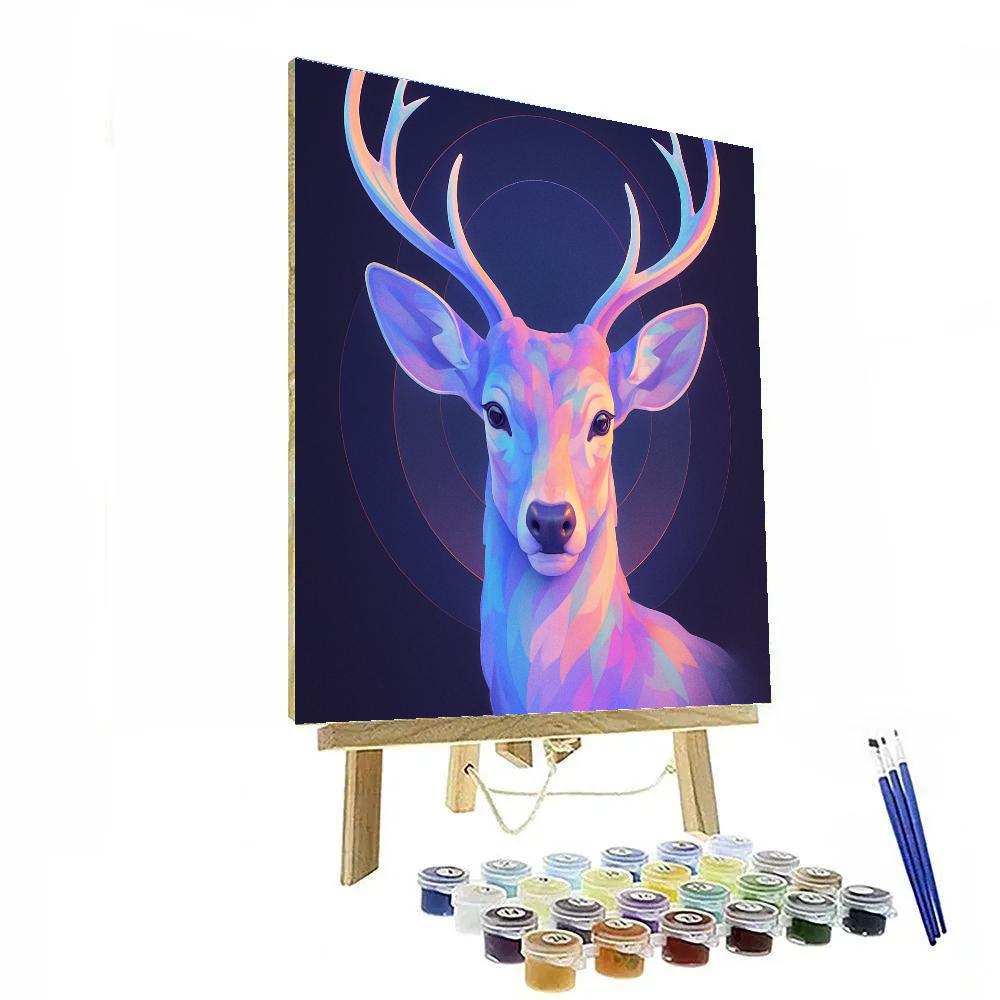 Irised Deer Mirage Number painting