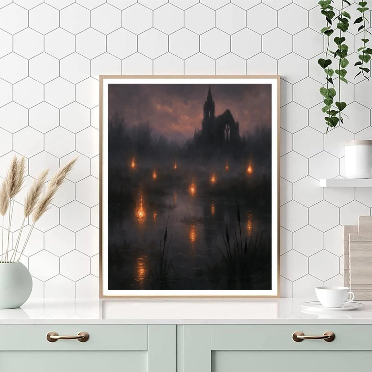 Ghostlight Bog Number painting