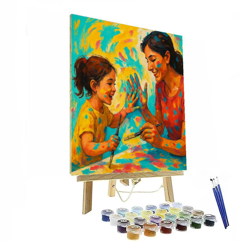 Art Studio Collaboration Painting by numbers kit