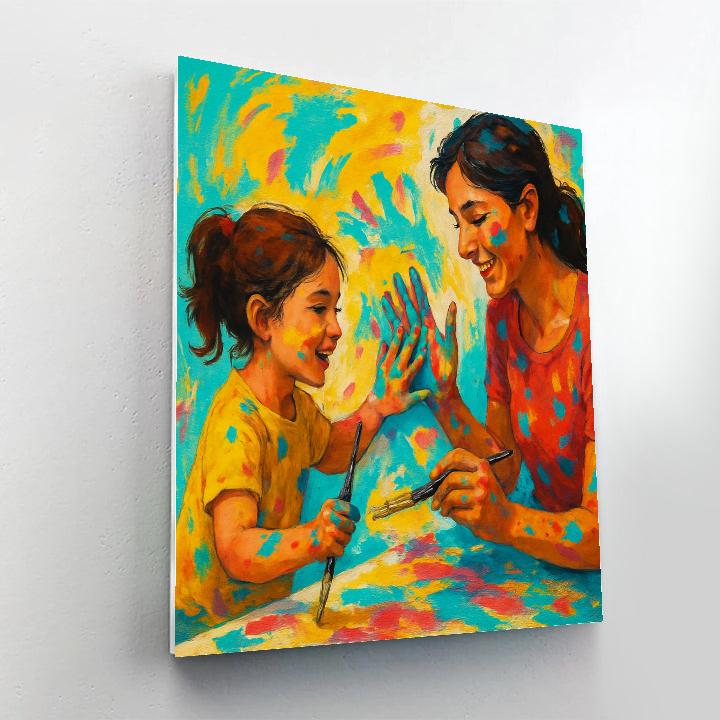 Art Studio Collaboration Painting by numbers kit