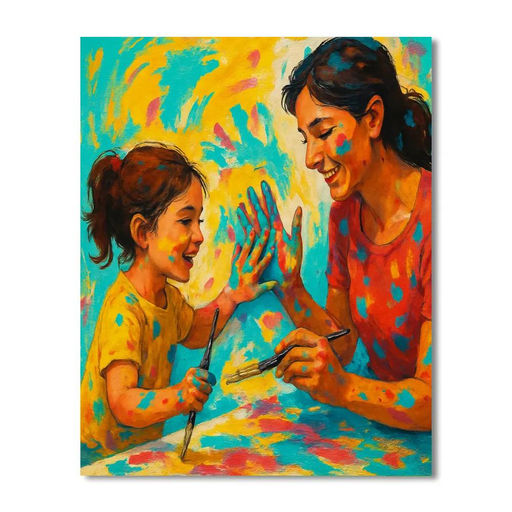 Art Studio Collaboration Painting by numbers kit