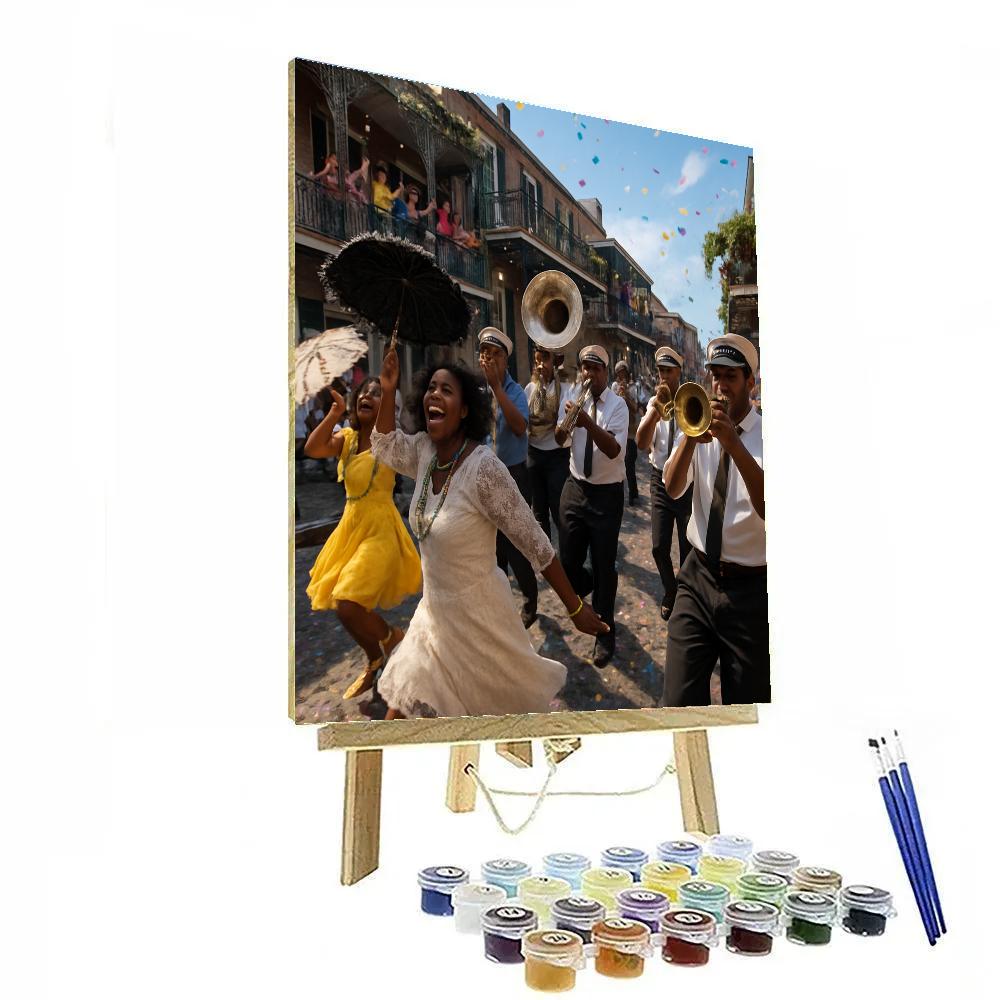 Mardi Gras Second Line Parade Painting by numbers kit