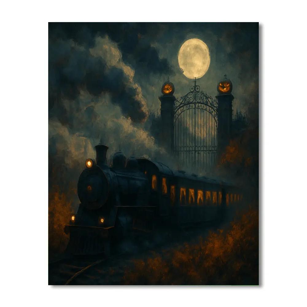 Twilight Train To Hollow Gate Paint by numbers art