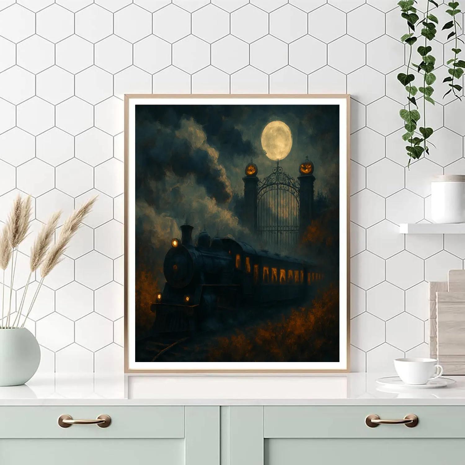 Twilight Train To Hollow Gate Paint by numbers art