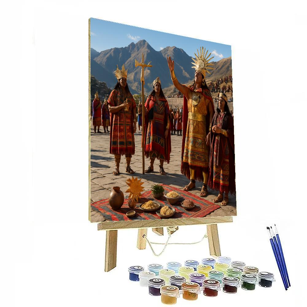 Inti Raymi Sun Festival Cusco paint by number