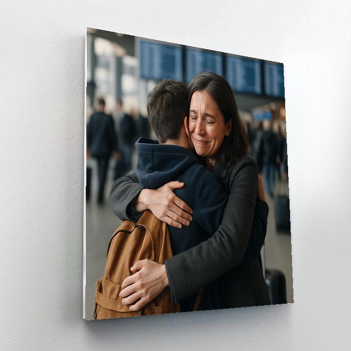 Airport Goodbye Hug Numbered painting kits