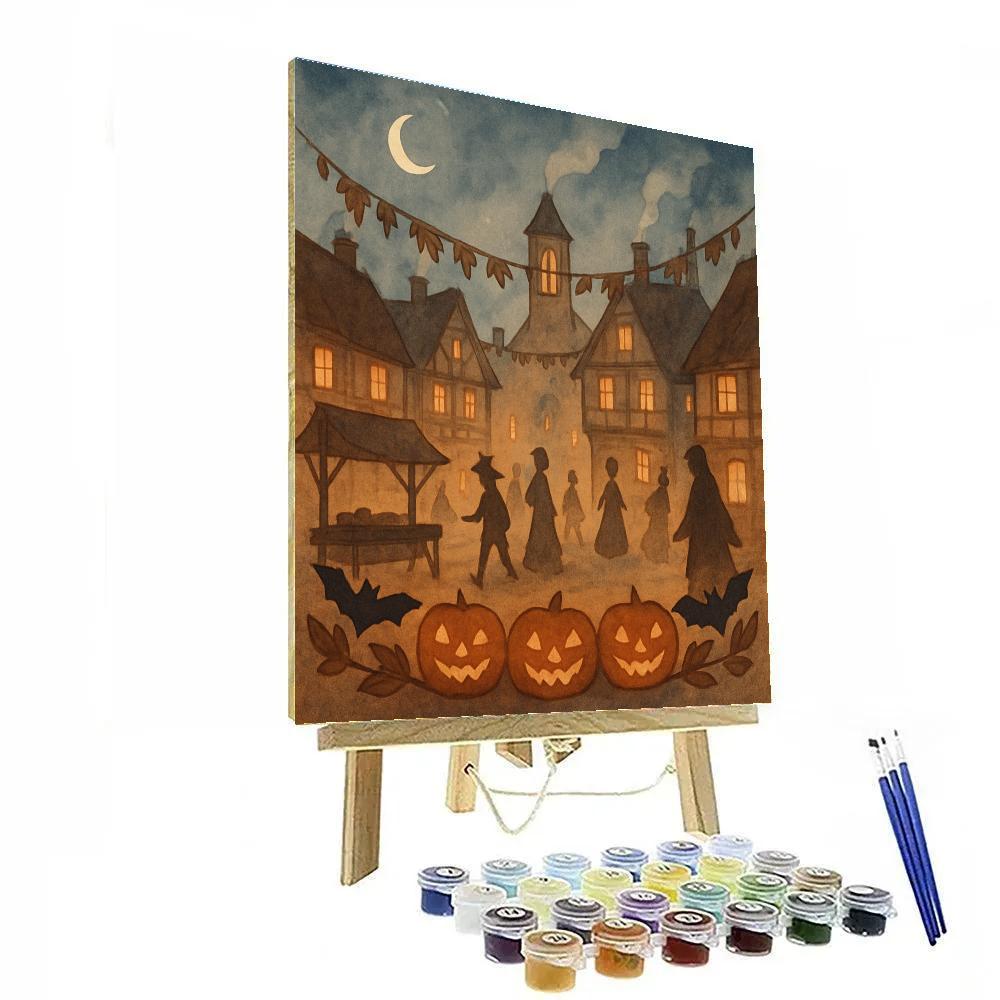Candlelit Village Hollow paint by color