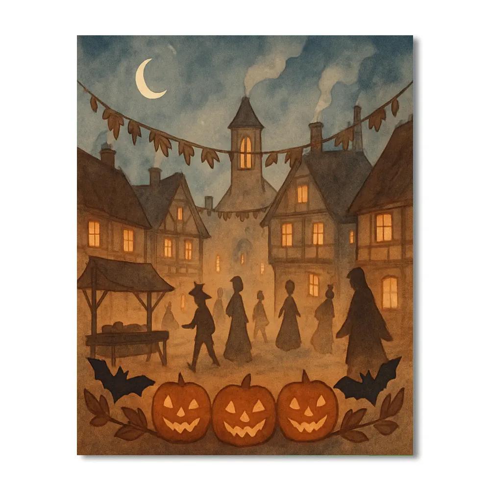 Candlelit Village Hollow paint by color