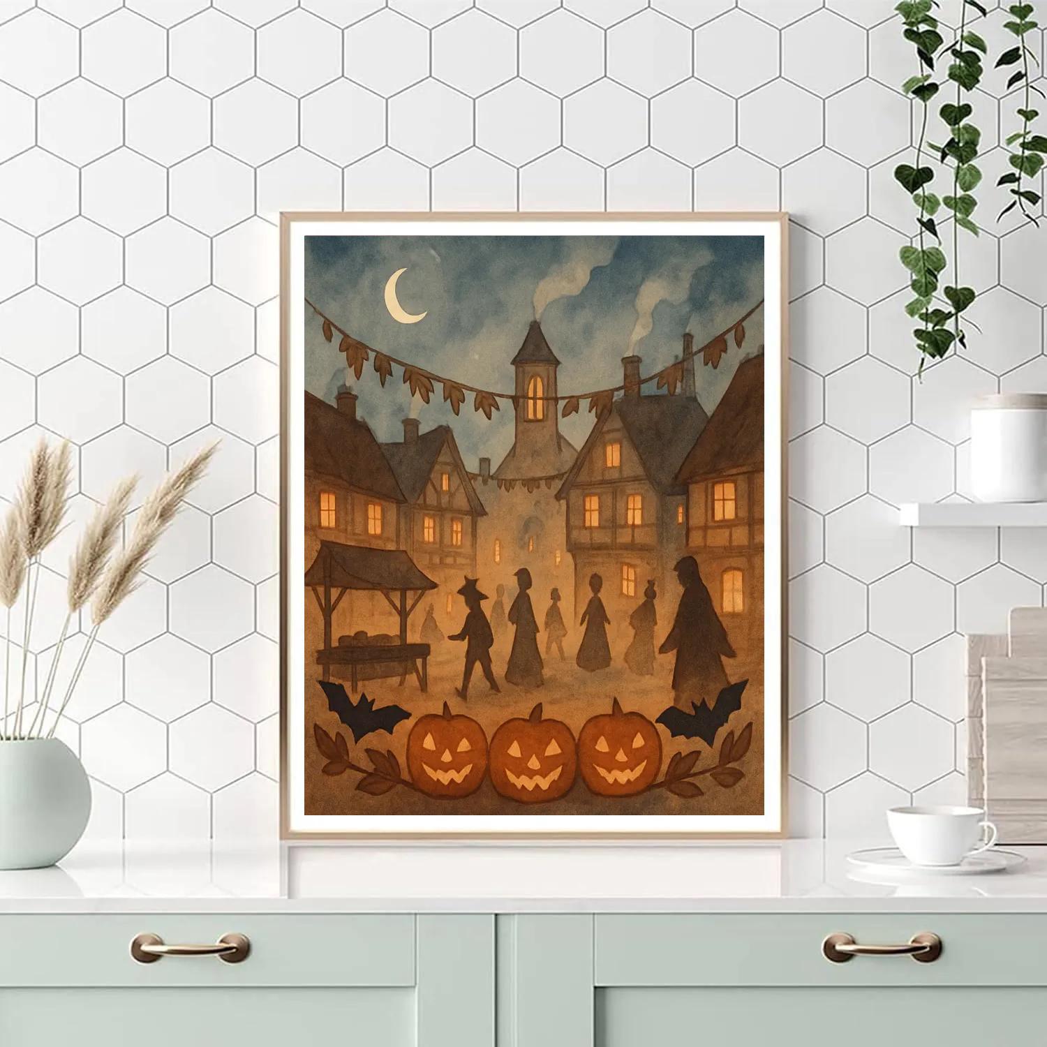 Candlelit Village Hollow paint by color