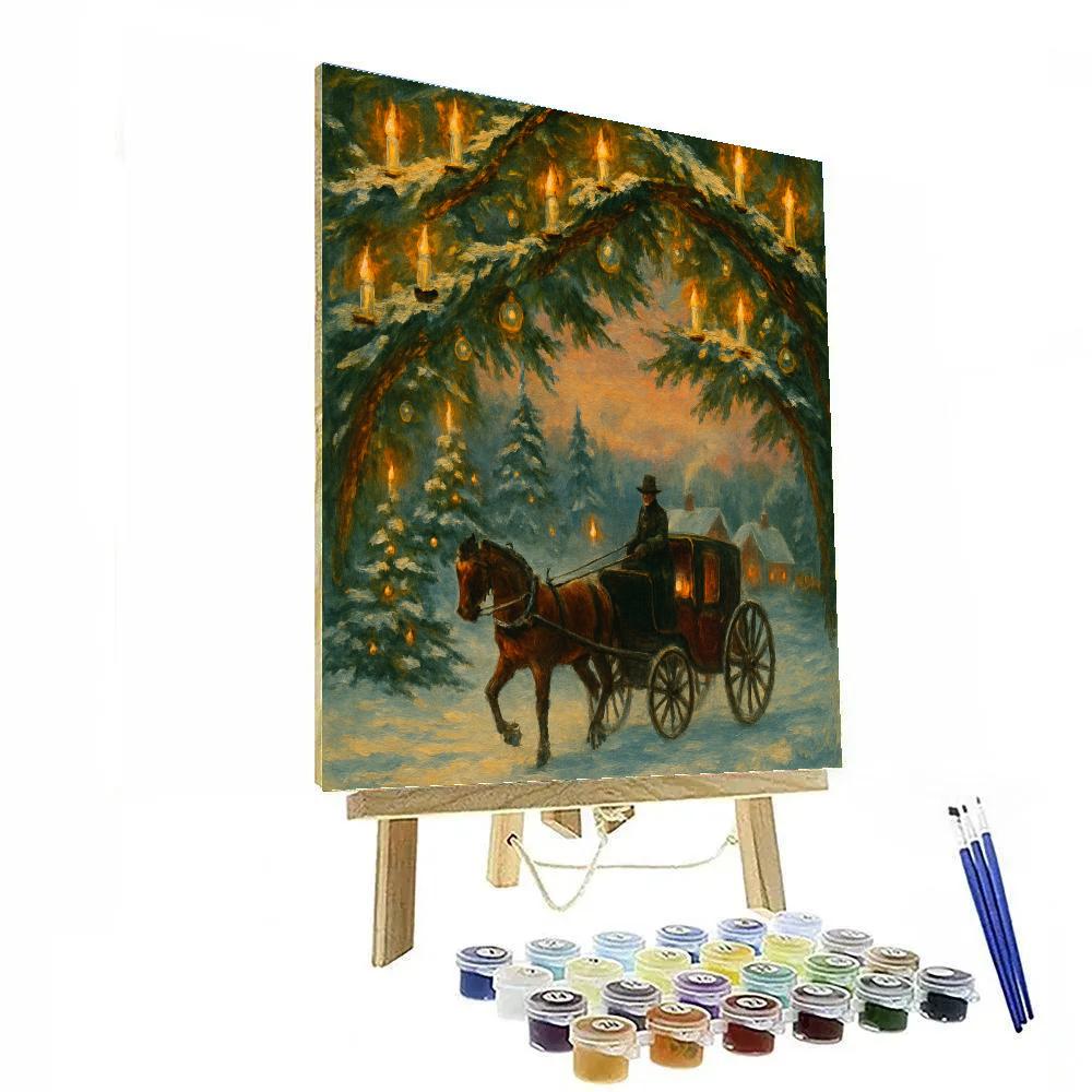 Carriage Of Candlelight Numbered painting kits