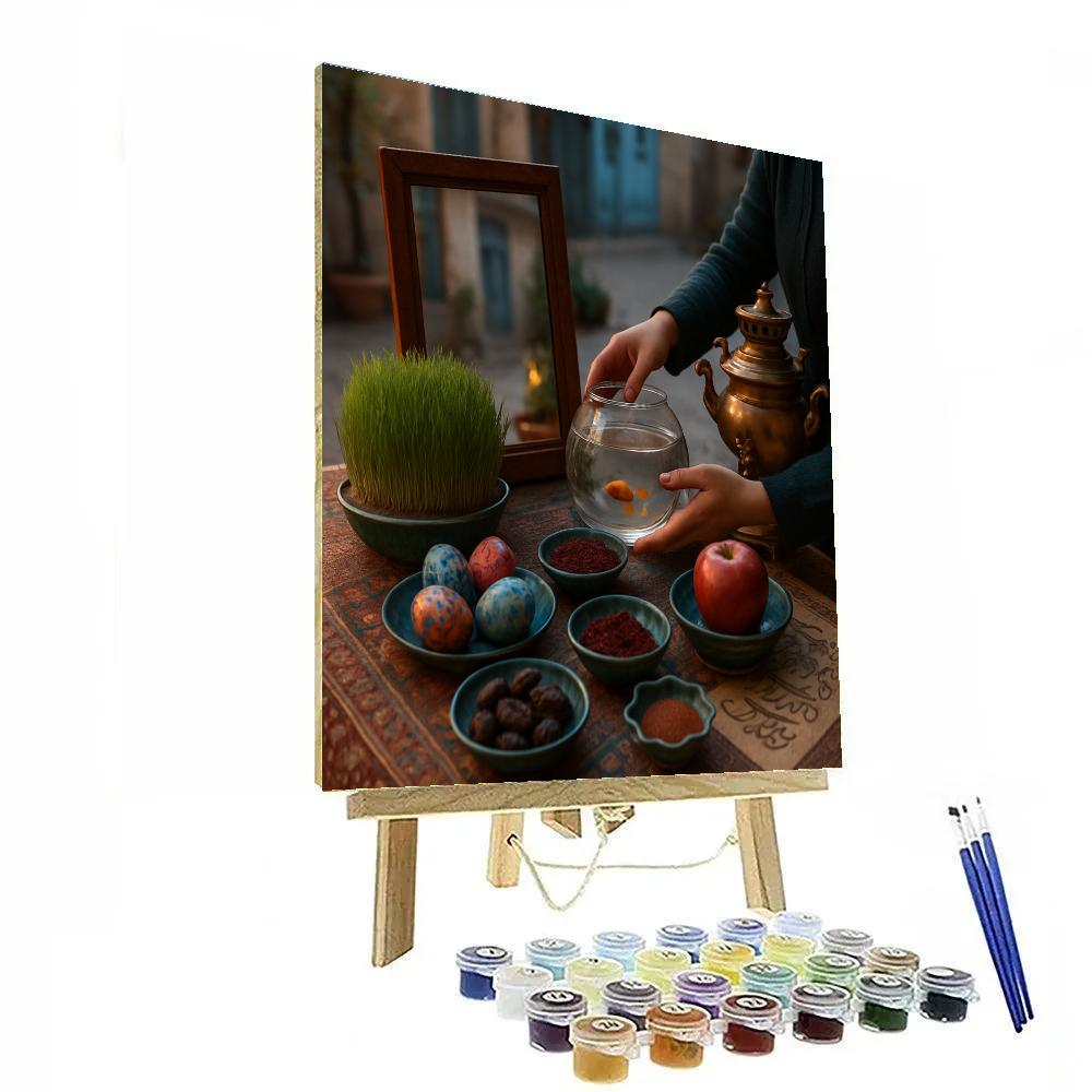 Nowruz Haft Seen Table Paint by numbers kits