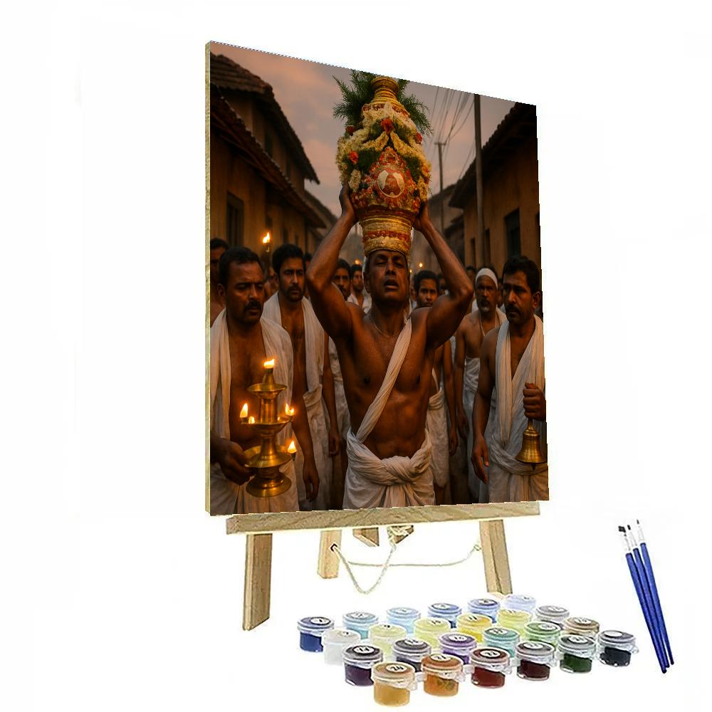 Karnataka Karaga Procession DIY paint by numbers