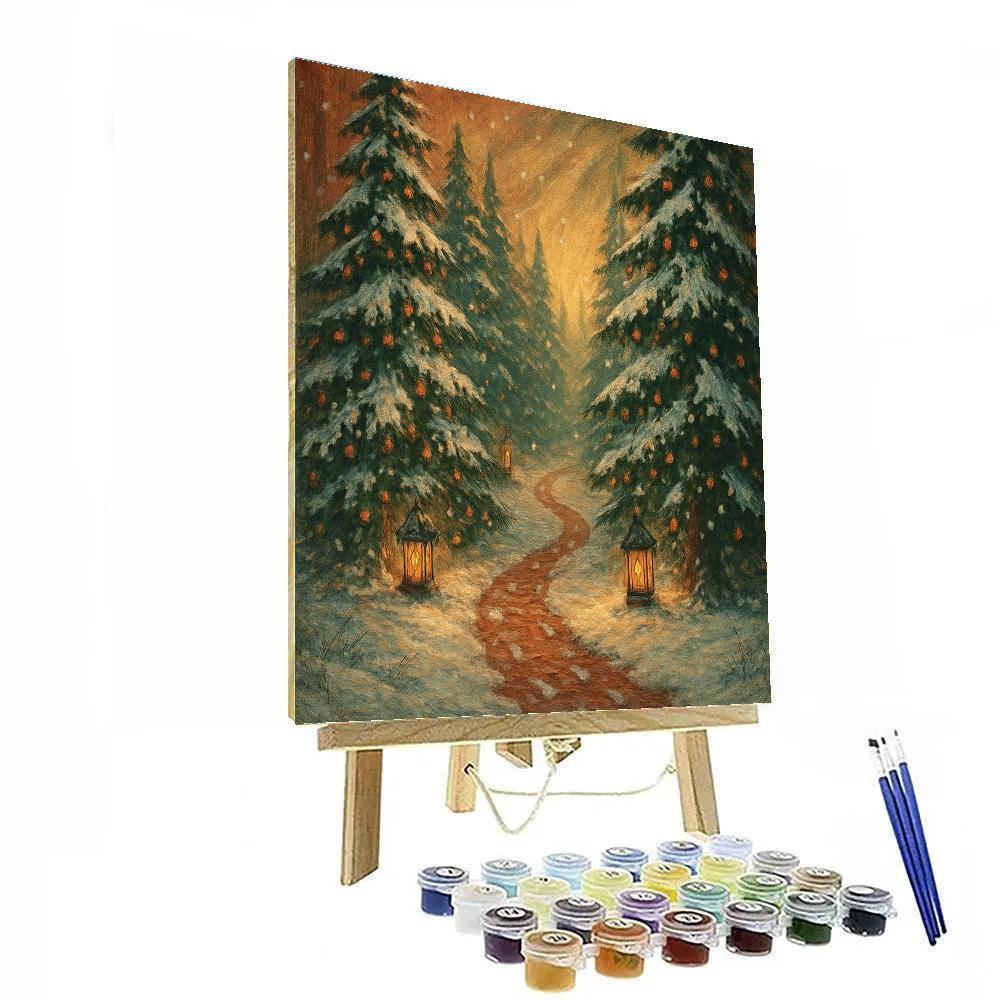 Pine Lantern Pathway paint by color